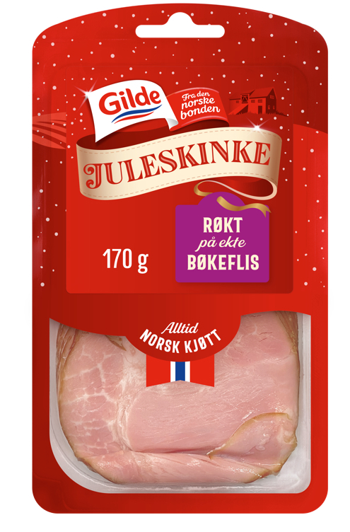 Juleskinke røkt på bøkeflis skivet  170g