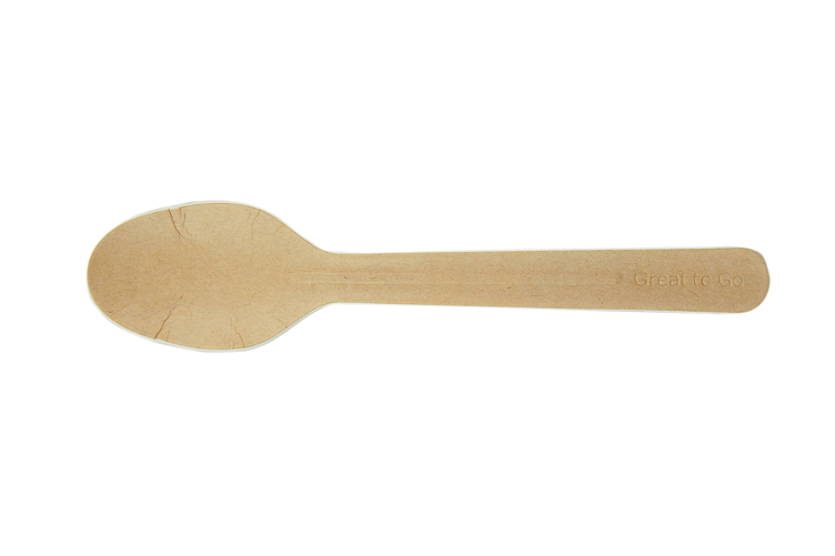 Skje kraft papir miljøvennlig 165mm   100stk