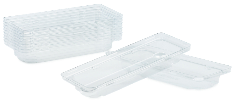 Lid sushi rpet tr slim long 232x103mm   50pce