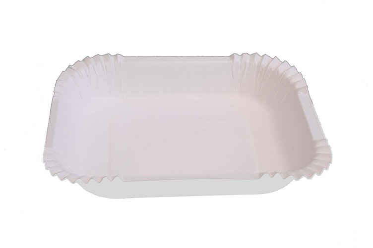 Grill tallerken dyp hvit 16x19cm 50stk