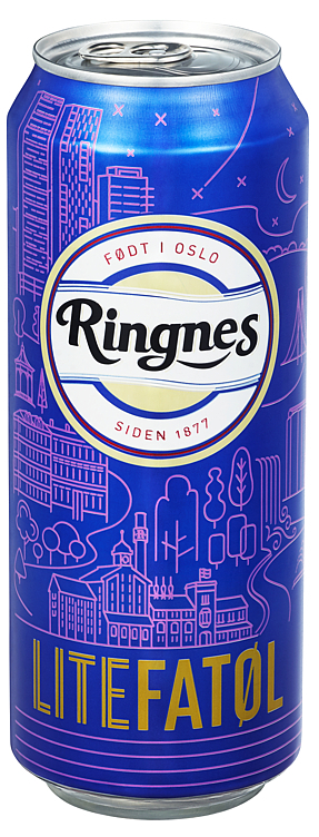 Ringnes lite fatøl 6pk bx   4,3%   24x50cl