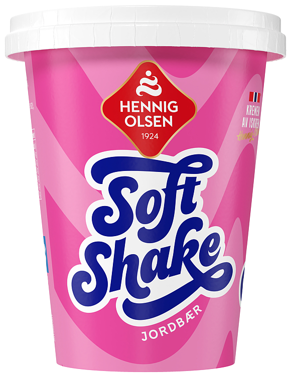 Soft shake jordbær  210ml
