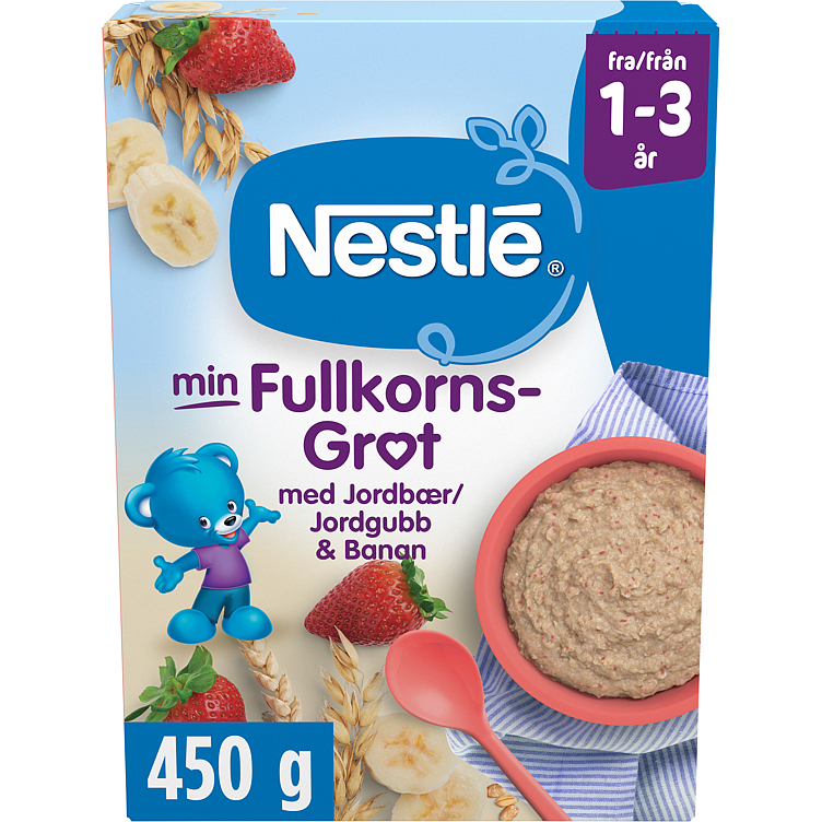 Porridge whole grain strawberry banana 1-3y   450g