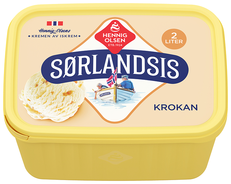 Sørlandsis crushed nougat ice cream  2l