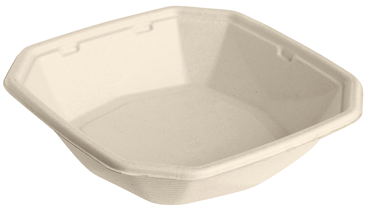 Salatboks octabagass fiber brun 183x183x43 50stk