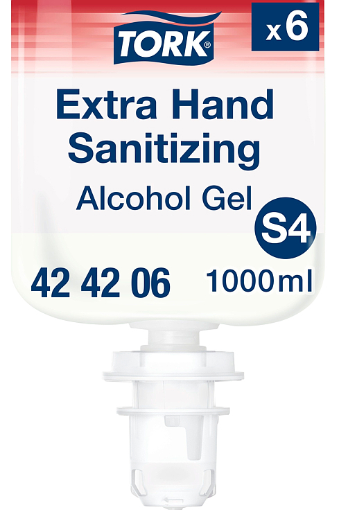 Hånddesinfiserende ekstra alkoholgel s4 1000ml