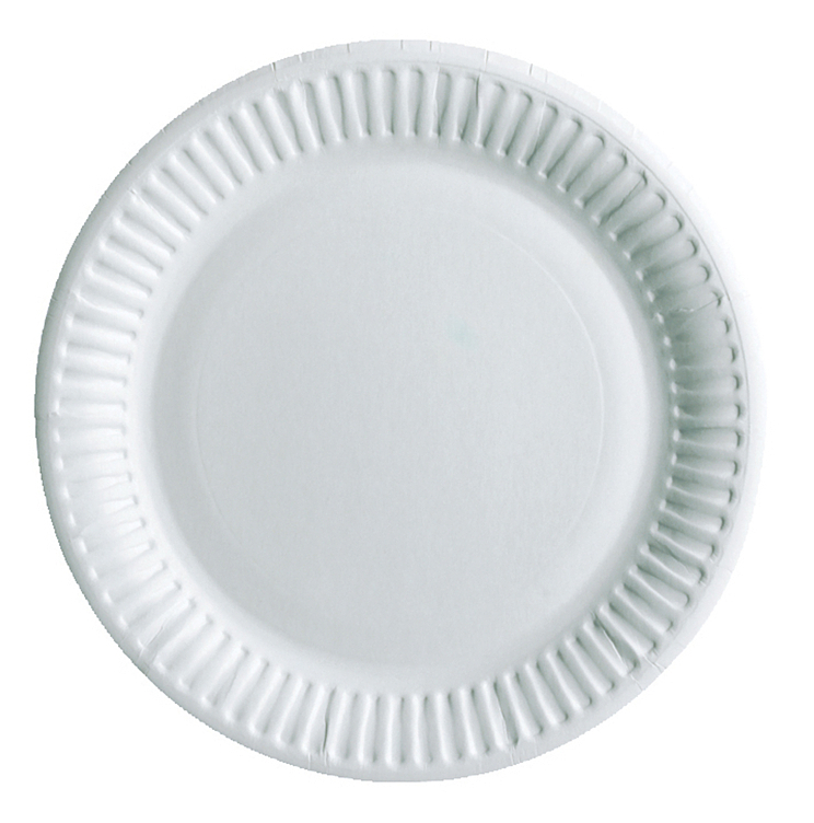 Asjett 15 cm papp, hvit 100stk