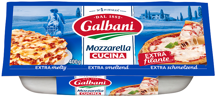 Mozzarella blokk 400g