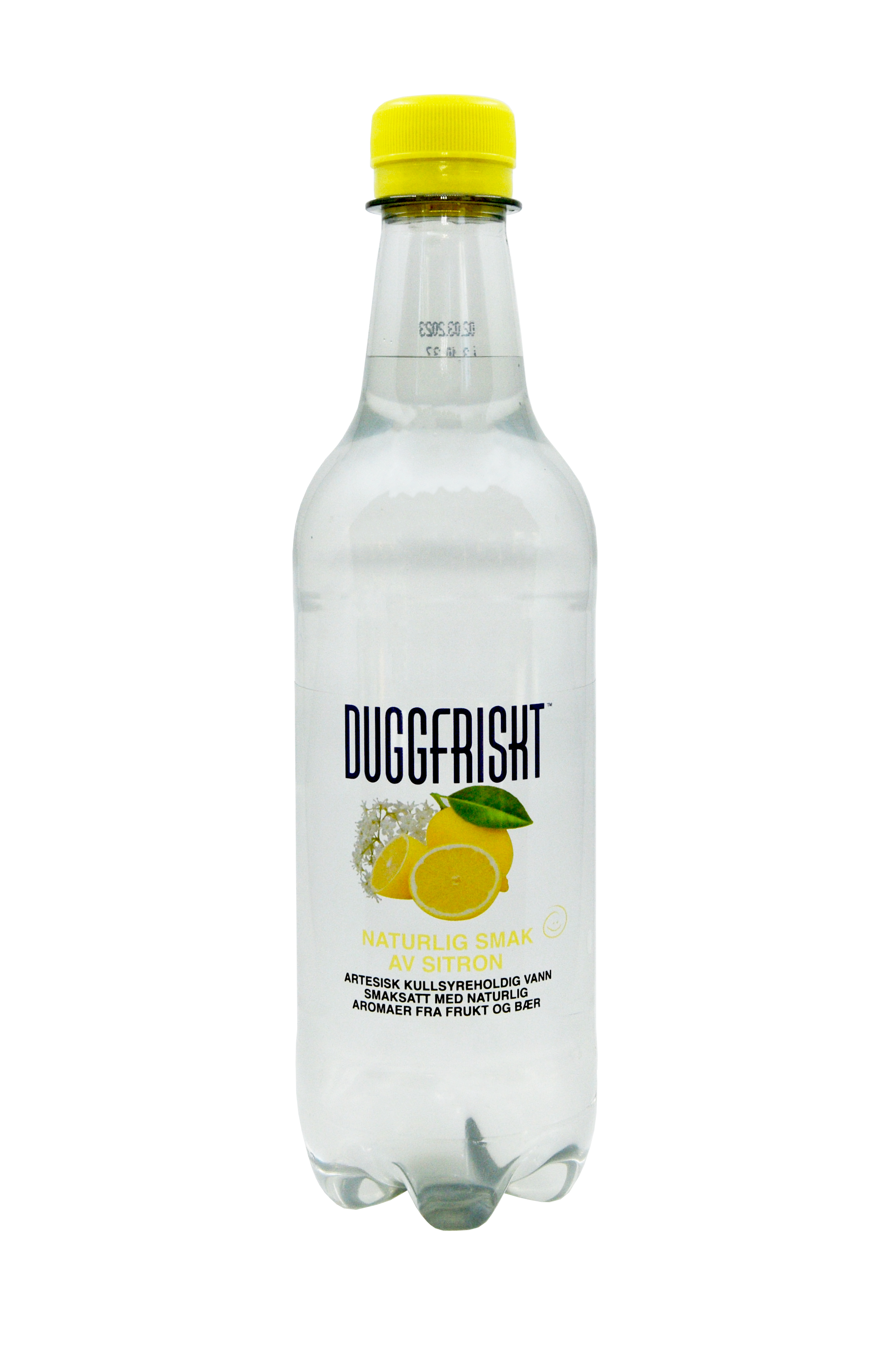 Duggfriskt kildevann sitronsmak med kullsyre  12x50cl