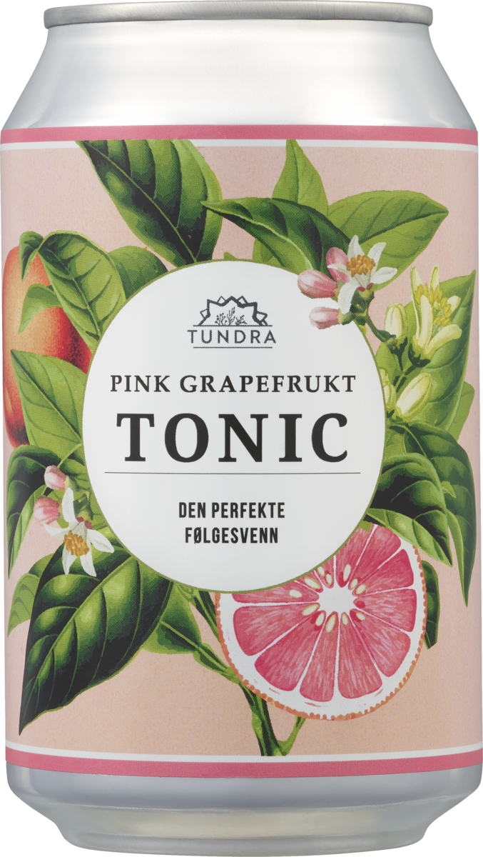 Tundra tonic water pink grapefrukt   24x33cl