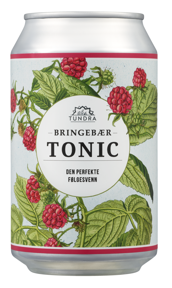 Tundra bringebær tonic water 24x33cl