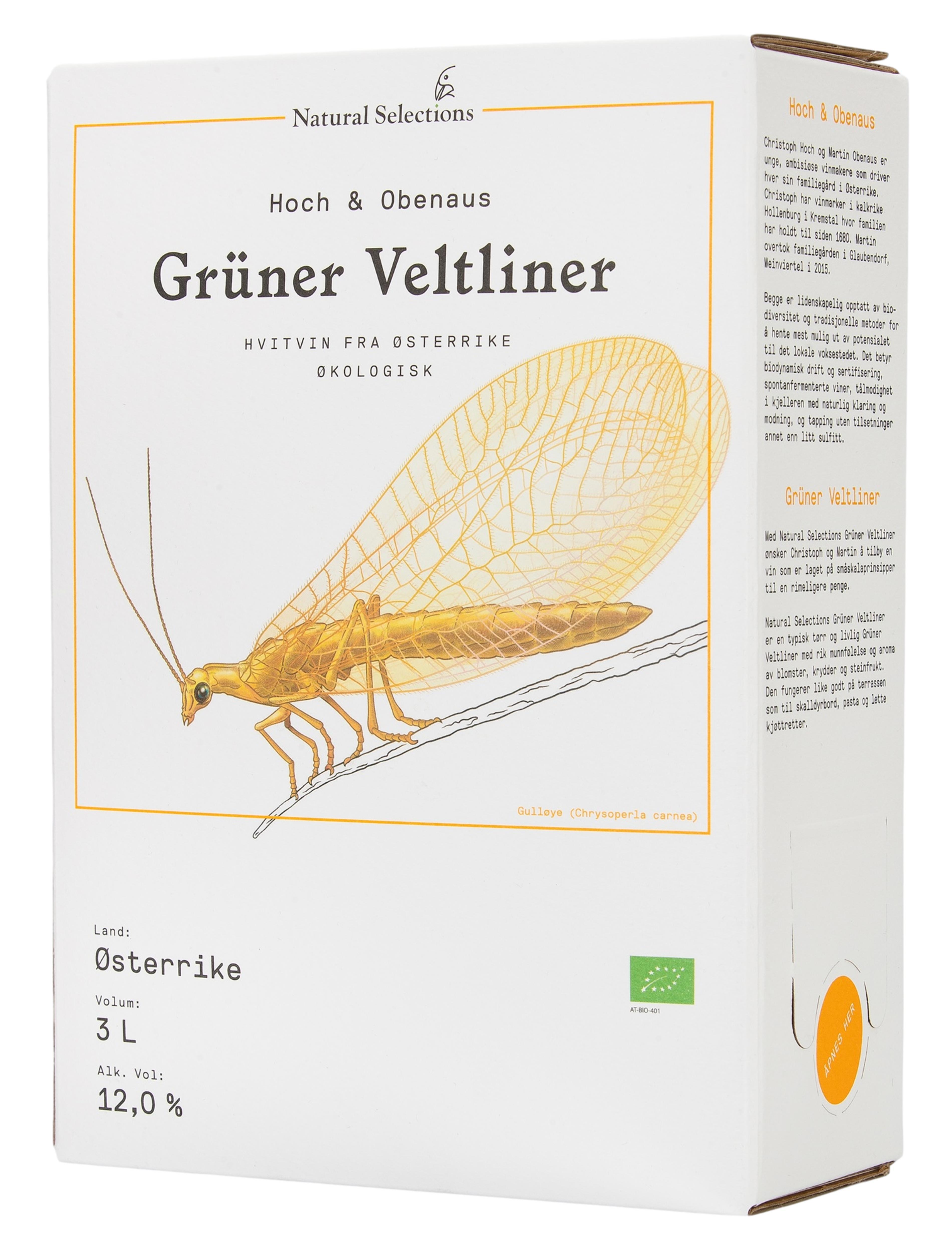 Hoch & obenaus grüner veltliner bib   12%   3l