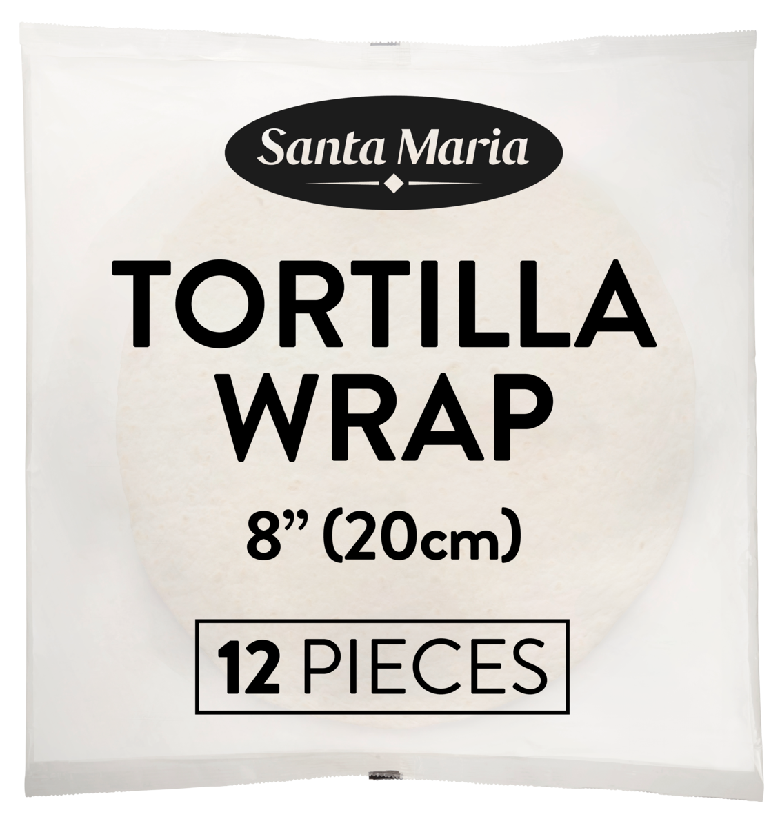 Tortilla wrap 8"  12stk  480g