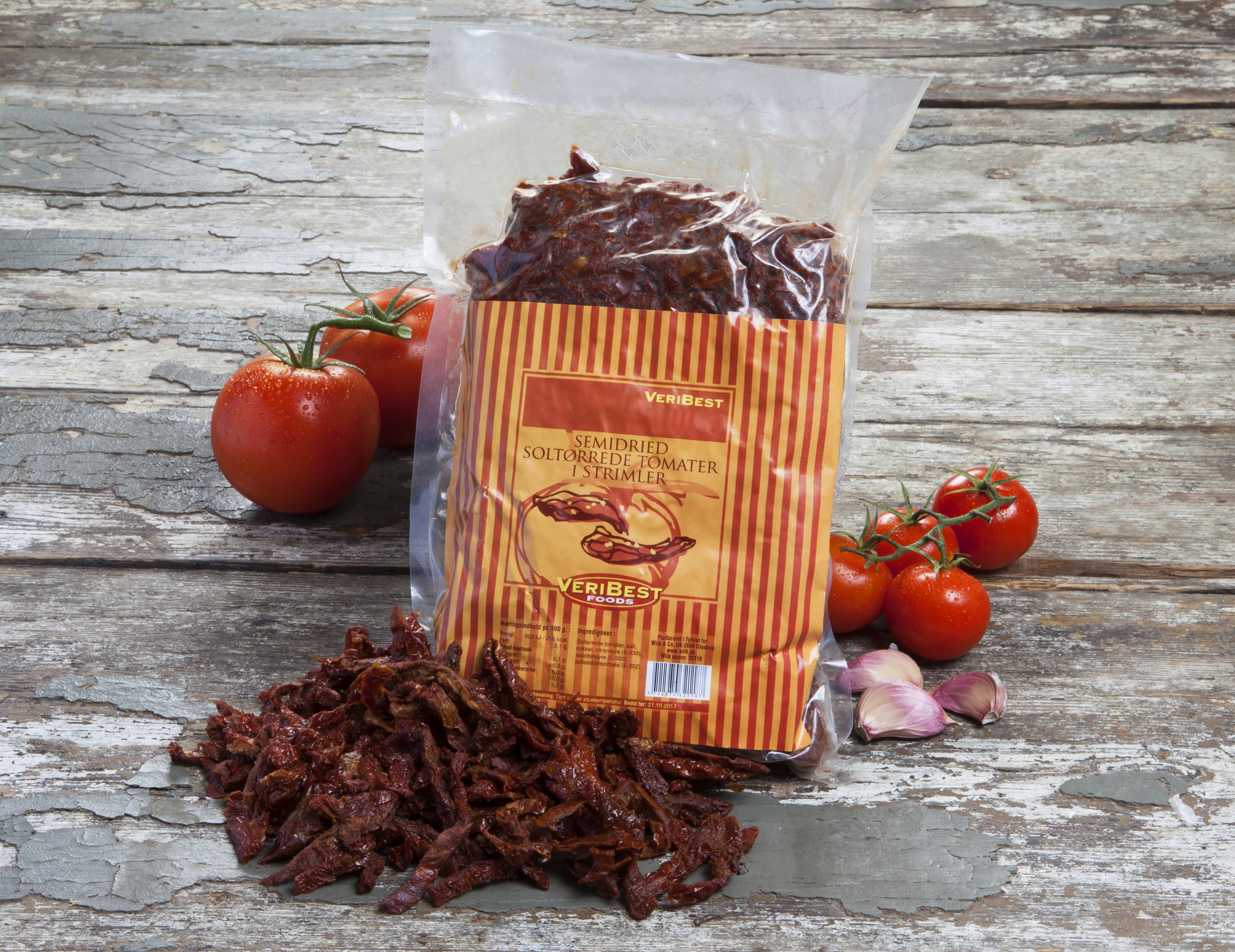 Tomater soltørkede i strimler  1kg