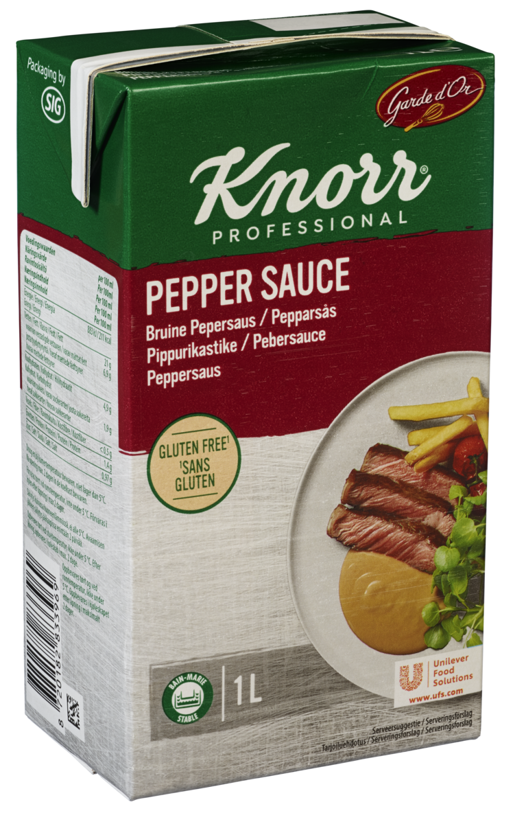 Peppersaus serveringsklar  1l
