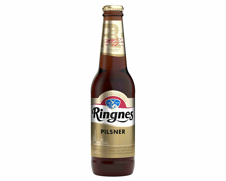 Ringnes pilsner beat bottle 4,6%  24x0,30l
