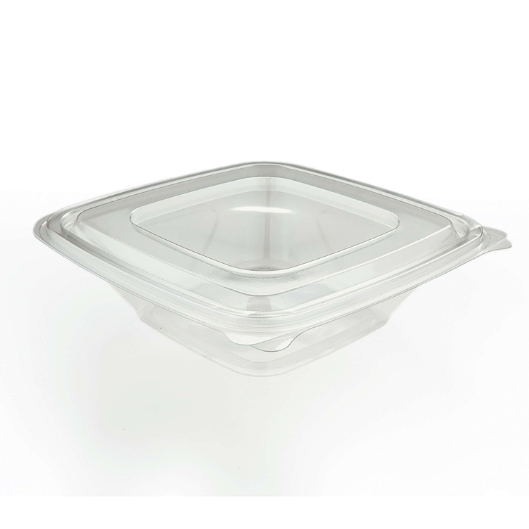 Food-/salad container w/lid rpet 750ml 40pce