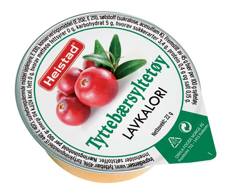 Jam cowberry low calorie    80x22g