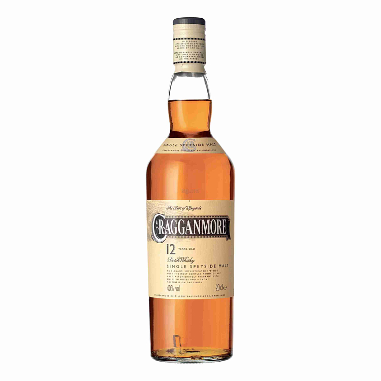 Cragganmore single malt 12 years old  40%  20cl