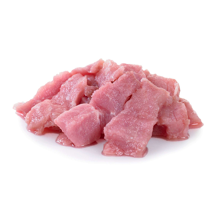 Pork strips, approx. 8x60x8mm 4xappr.2kg   kg
