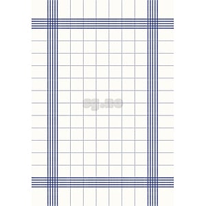 Serviett towel napkin blå ruter 38x54 250stk