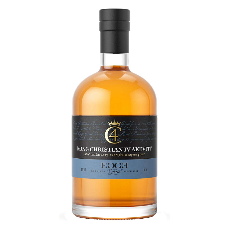 Egge gård akevitt christian iv   40%   50cl