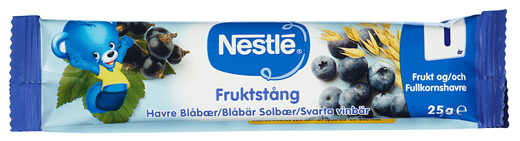 Junior fruit bar oat blackcurrant blueberry  25g