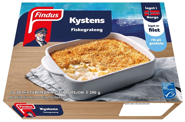 Fiskegrateng kystens   390g