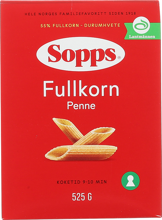 Penne fullkorn 525g
