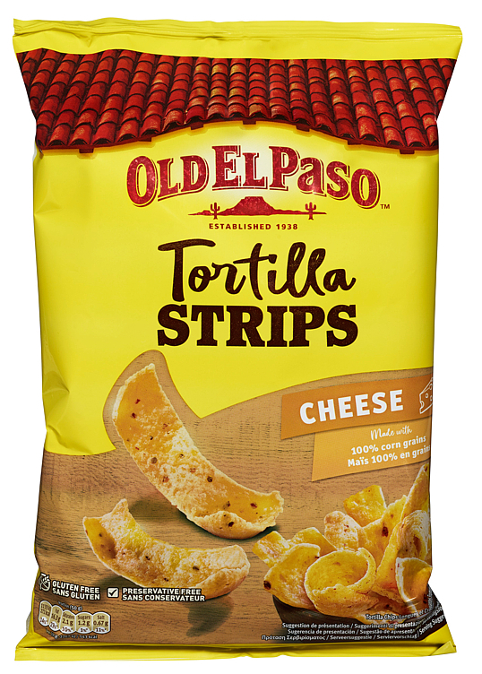 Crunchy tortilla strips cheese  185g