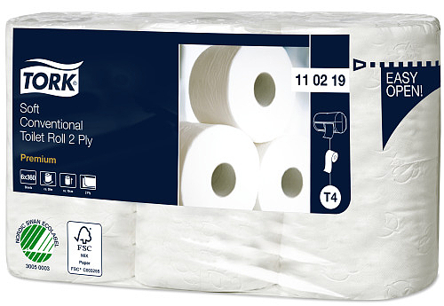 Tork toilet paper soft t4 2-lag 6pcs