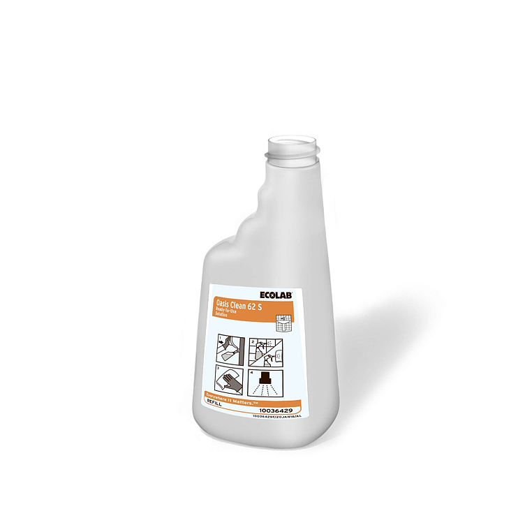 Plastflaske 650ml oasis clean 62s 1stk