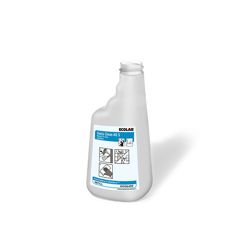Plastflaske 650ml oasis clean 40s   1stk
