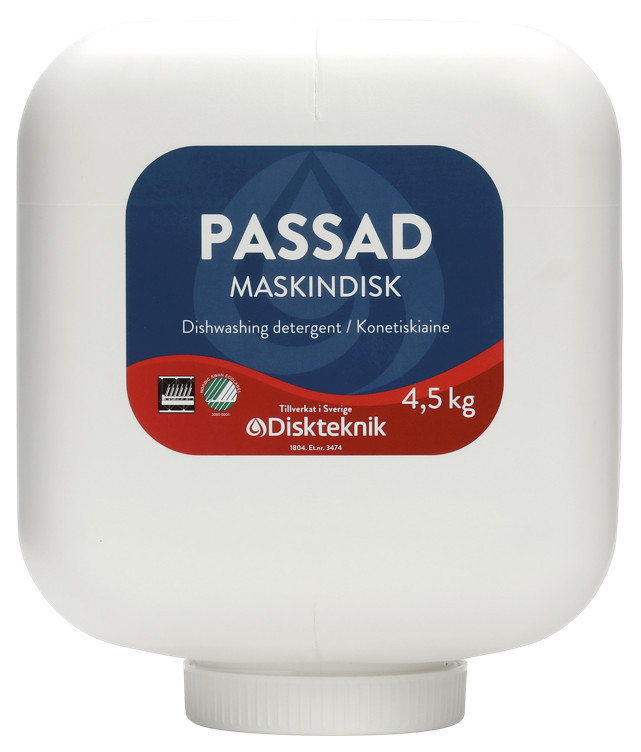 Passad maskinoppvask   4,5kg