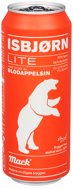 Isbjørn lite blodappelsin glutenfree bx   4,5%   24x50cl