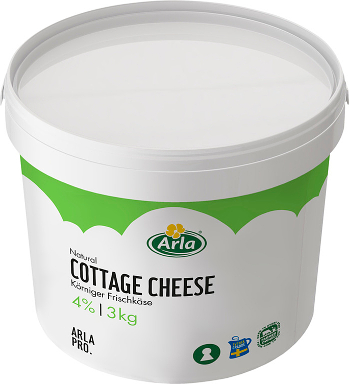 Arla pro cottage cheese 4%   3kg