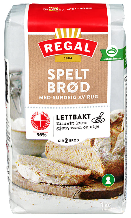 Easy-bake spelt bread 100%    1kg