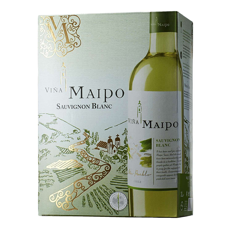 Vina maipo sauvignon blanc bib 11,5% 3l