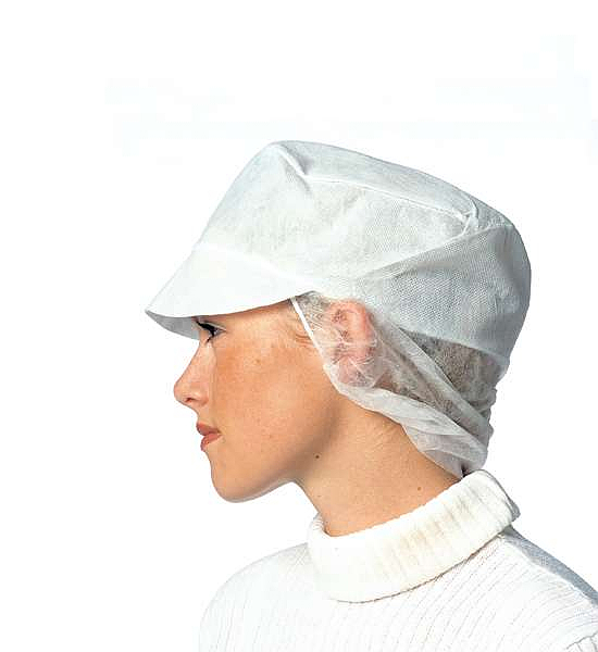 Snoodcaps hvit brem 100stk