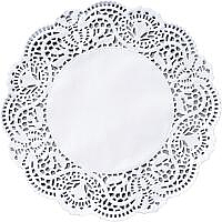 Dishpaper round ø36,7cm white 250psc