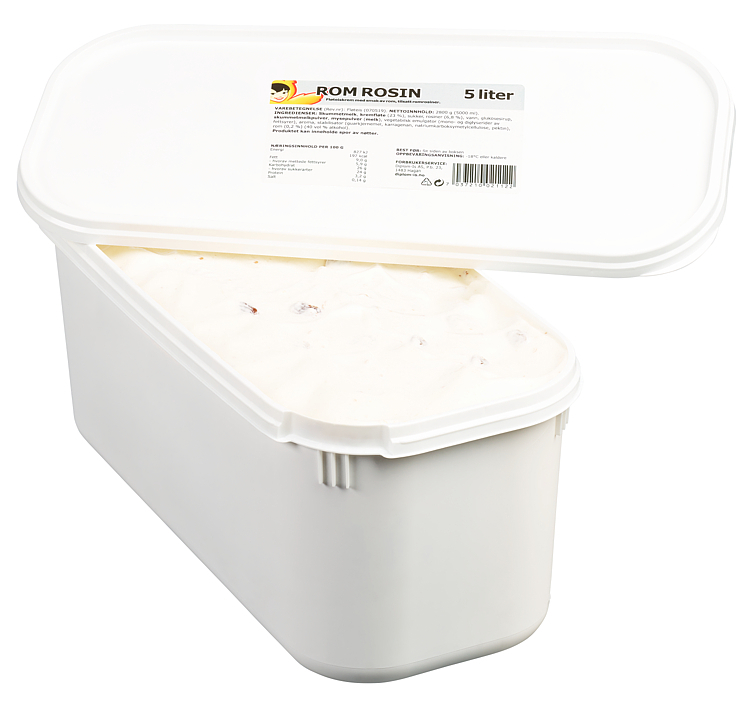Icecream rum raisins  5l