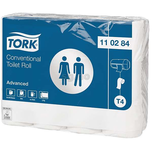 Konvensjonell toalettrull 2-lag (t4) 24rl