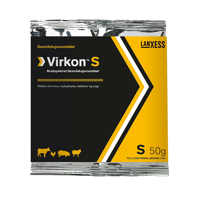 Virkon s desinfeksjonmiddel pulver 50g