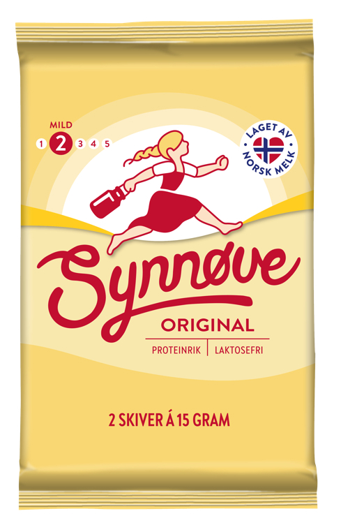 Synnøve gulost porsjon 30g