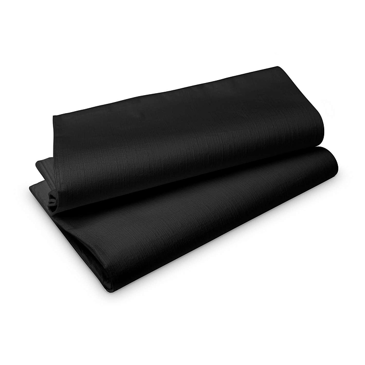 Tablecloth evolin black 110x110cm 50pce