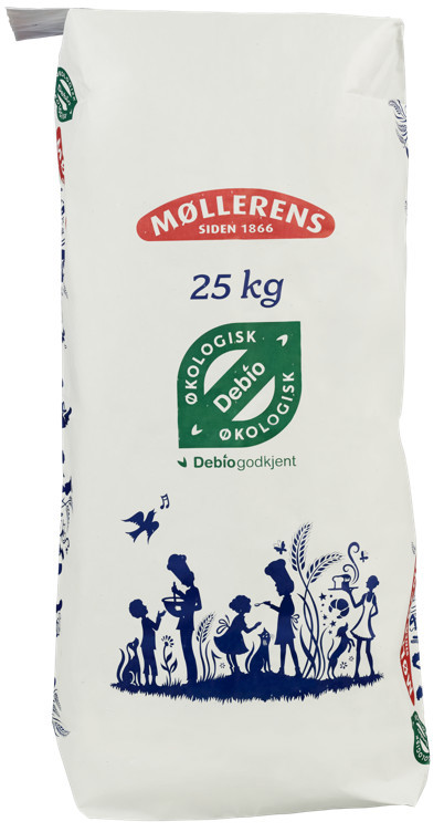 Hvetemel økologisk siktet sekk 25kg