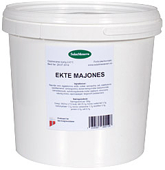 Mayonnaise ekte original yellow bucket     5kg