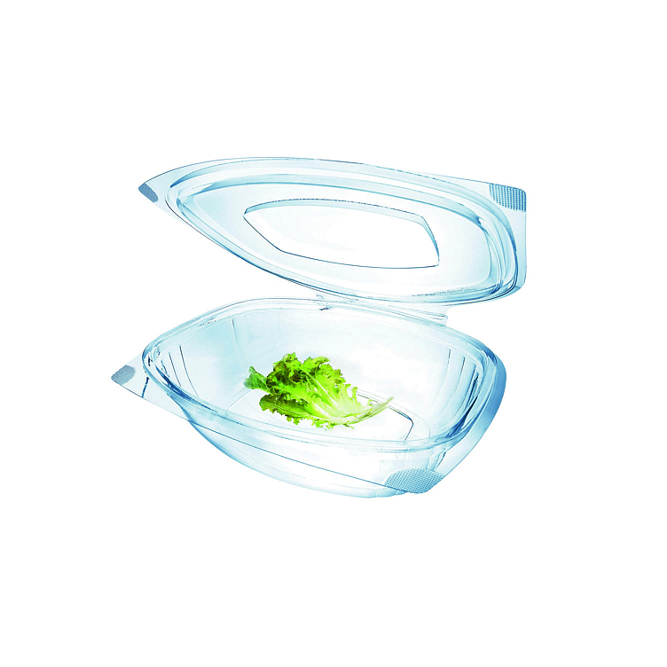 Salad bowl w/lid rpet 750ml    56pcc