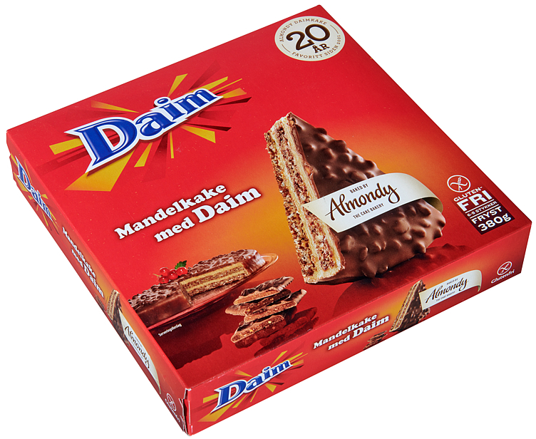 Mandelkake med daim   380g