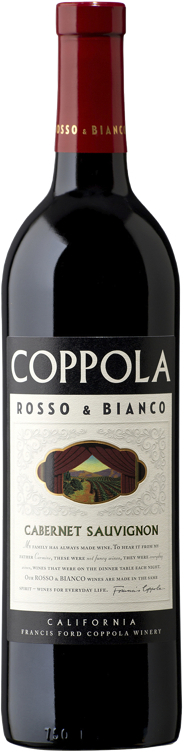 Coppola rosso & bianco cab sauvignon   13,5%   75cl